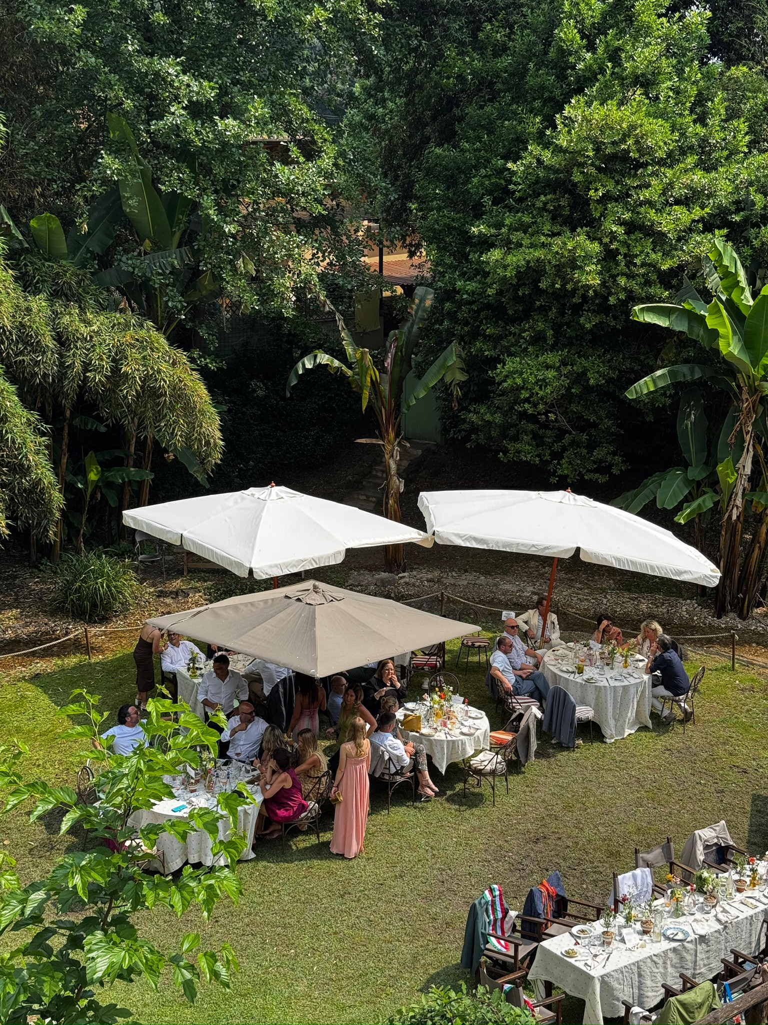 Il giardino di Libra durante un matrimonio